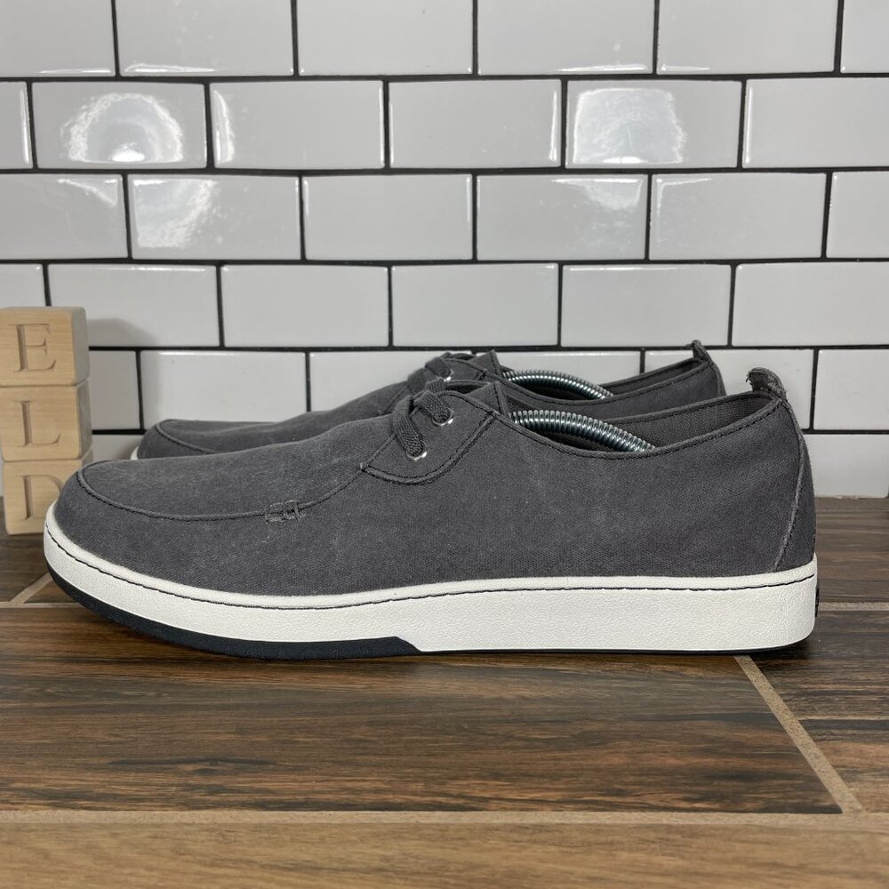 LL Bean Campside 2 Eye Boat Shoes Mens Size 13 Gray Casual Lace Up Low Top